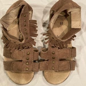 Pediped Flex girls suede sandals, size 1.5